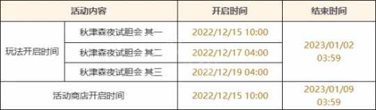 《原神》秋津森夜试胆会活动什么时候开？秋津森夜试胆会活动介绍