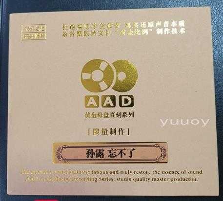 孙露-《忘不了》1：1-AAD黄金母盘珍藏版-价值1868RMB-WAV分轨