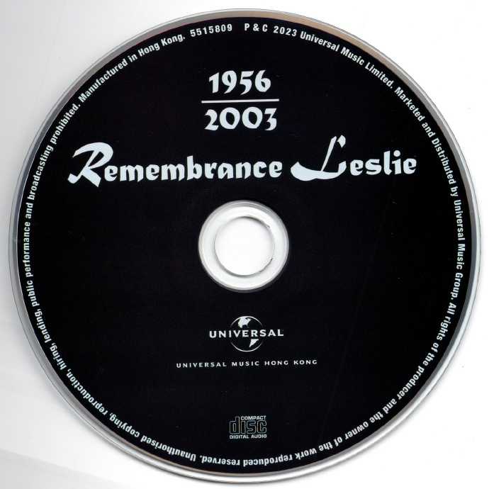 張國榮-《RemembranceLeslie》2023纪念张国荣[低速原抓WAV+CUE]