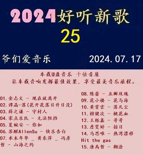 群星《2024好听新歌25》十倍音质WAV分轨