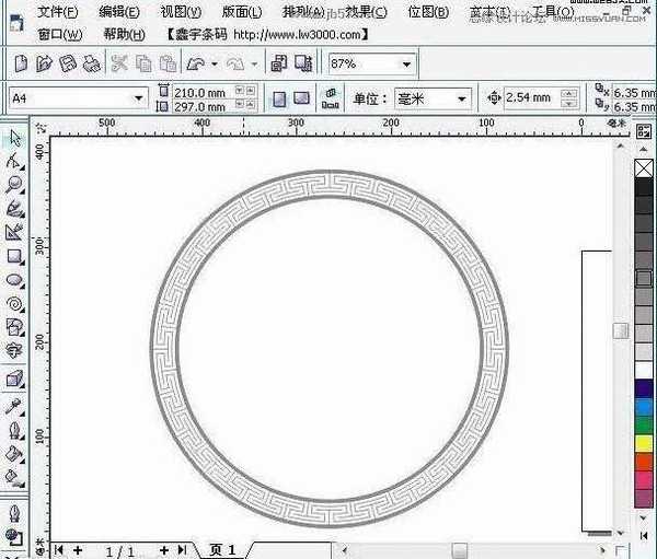 Coreldraw(CDR)中设计制作环形花边实例教程