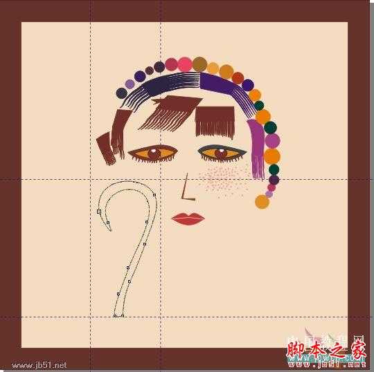 CorelDRAW(CDR)设计绘制矢量抽象人物装饰画实例教程