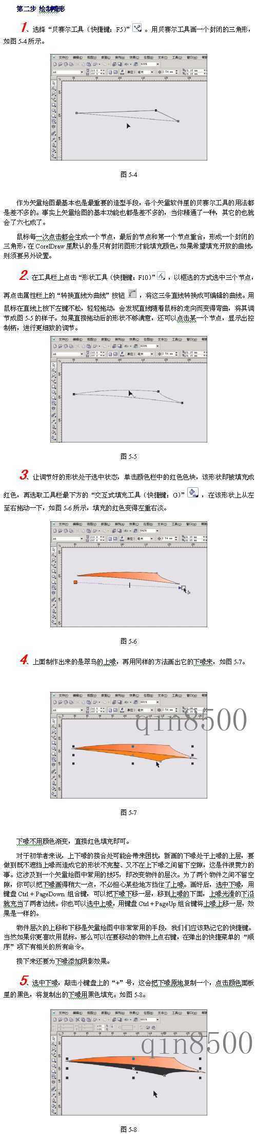 CorelDraw(CDR)模仿绘制出逼真的翠鸟实例教程