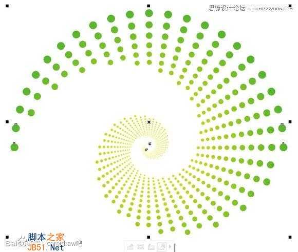 CorelDraw(CDR)设计制作圆点风格的螺旋效果图实例教程