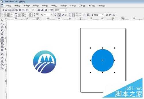 用CorelDRAW曲线绘制图形标志