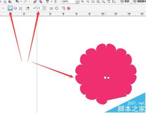 CDR怎么绘制美丽的花朵?CDR变形工具制花朵的技巧