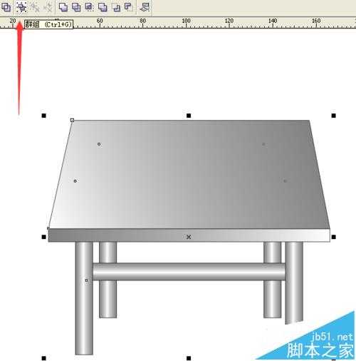 CorelDRAW素描桌子图怎么画?