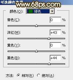 Photoshop调制出暗调晨曦阳色光原野草地上人物图片