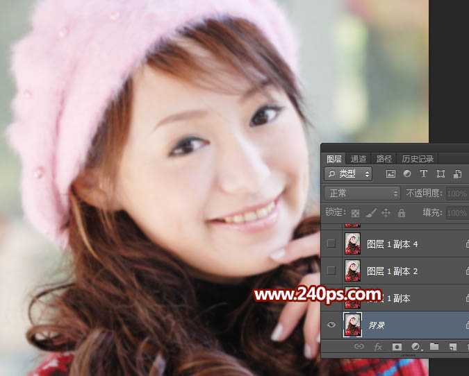 Photoshop利用锐化和高斯模糊工具快速把非常模糊的美女图片变清晰