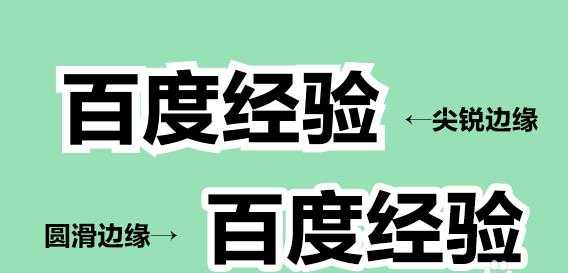 ps怎么将带有尖锐边缘的文字圆滑化?