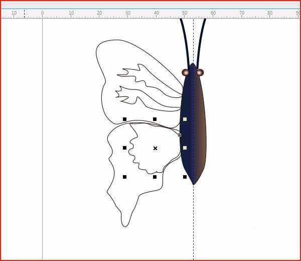 cdr怎么画蝴蝶? cdr手绘蝴蝶的技巧