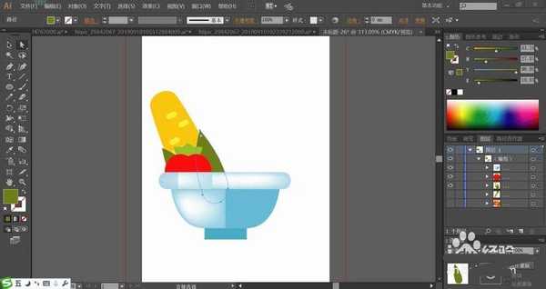ai怎么绘制常吃的蔬菜? ai蔬菜图标的设计方法